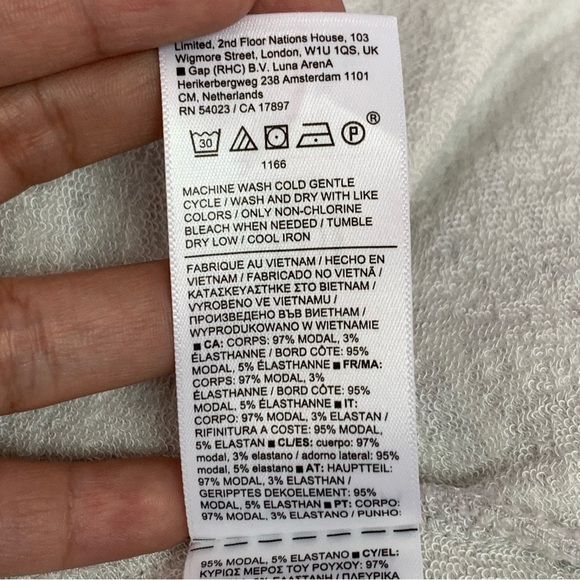 NWT Athleta Women's Gray Cardigan Sweater French Terry Tranquility Wrap Size XS - Picture 14 of 14